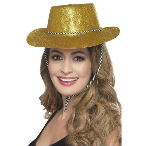 Gold Cowboy Glitter Hat