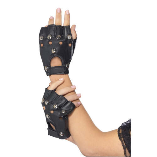 Black Punk Gloves