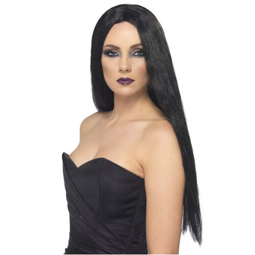 Black 61cm Witch Wig