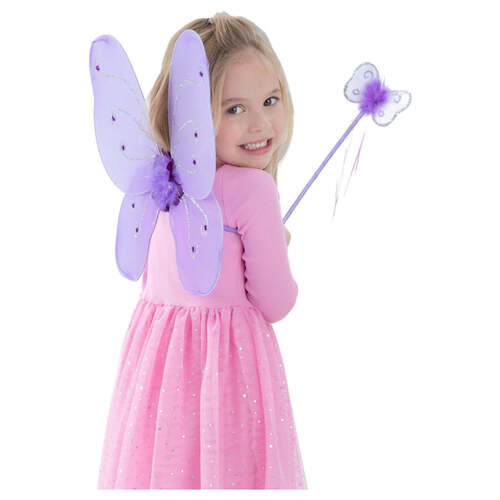 Kids Purple Butterfly Wings