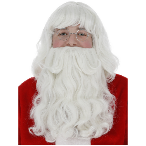 Deluxe Santa Wig and Beard Set