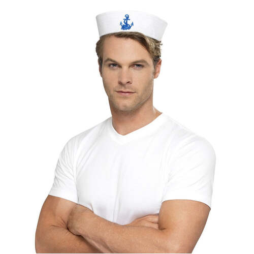 US Sailor Doughboy Hat with Blue Anchor 