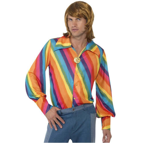 1970s Rainbow Colour Shirt