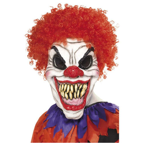 Scary Clown Mask Foam Rubber