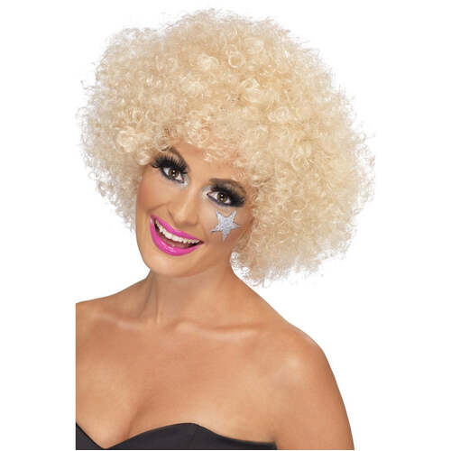 Blonde 70's Funky Afro Wig