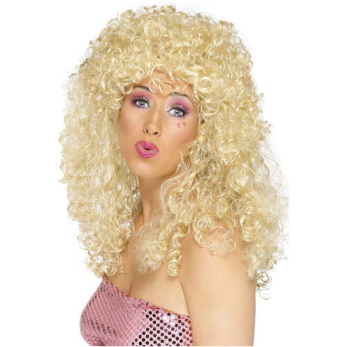 Blonde Boogie Babe Long Curly Wig