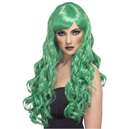 Long Green Desire Wig