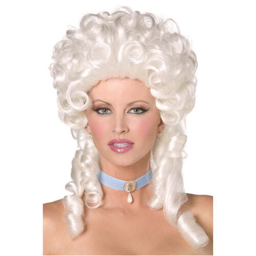 White Baroque Wig