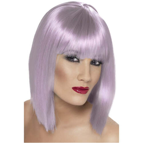 Short Lilac Blunt Glam Wig