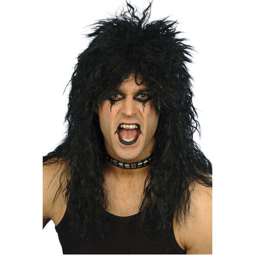 Black Hard Rocker Wig