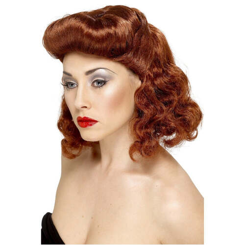 Auburn Pin Up Girl Wig