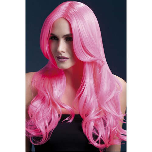 Neon Pink Fever Khloe Wig