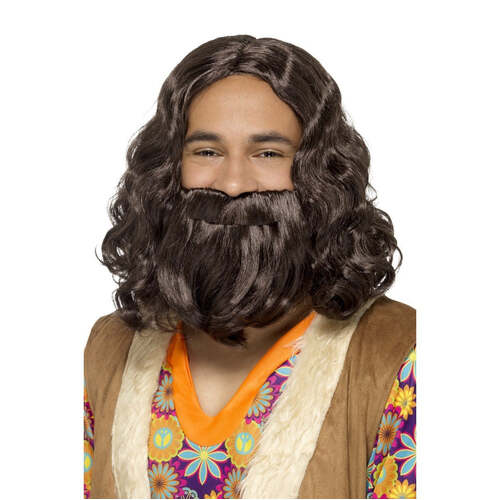 Hippie/Jesus Wig & Beard Set