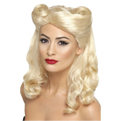 Blonde 40's Pin Up Wig