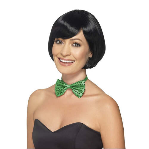 Green Sequin Bow Tie