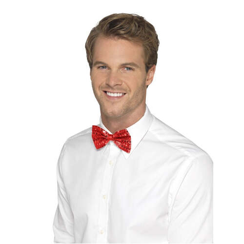 Red Sequin Bow Tie