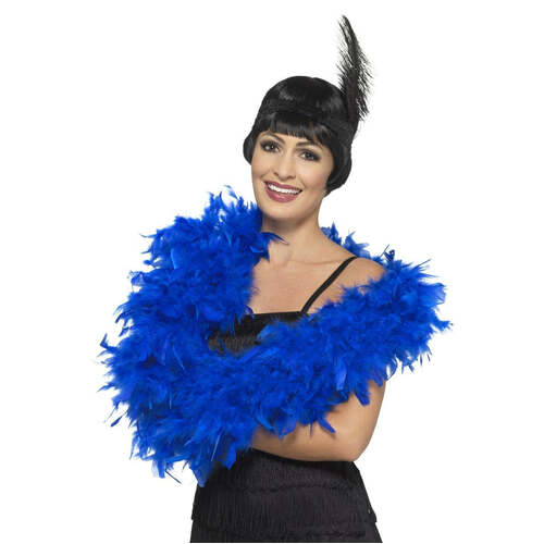 Royal Blue Deluxe Feather Boa