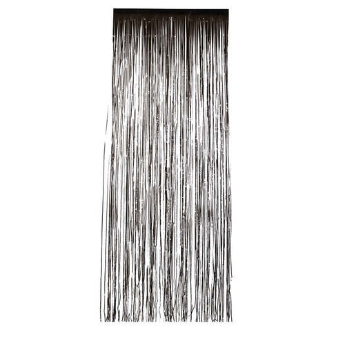 Metallic Black Shimmer Curtain 