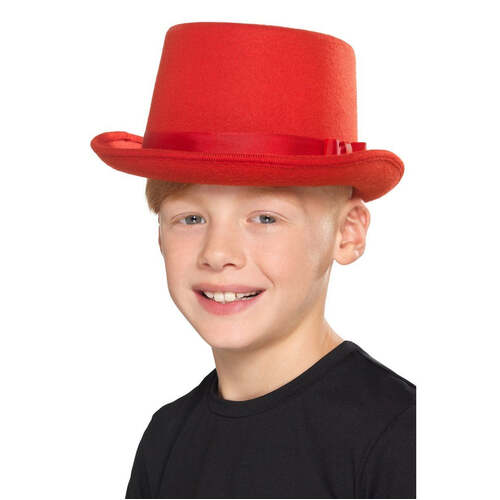 Red Kids Top Hat