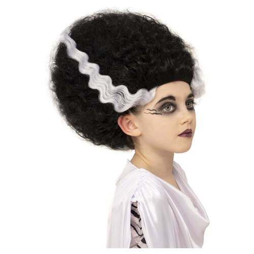 Kids Universal Monsters Bride of Frankenstein Wig