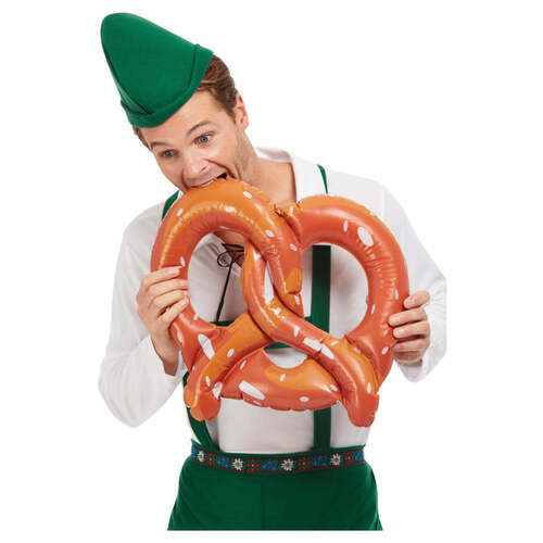 Brown Oktoberfest Inflatable Pretzel