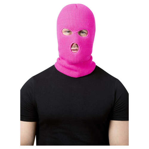 Neon Pink Balaclava Ski Mask