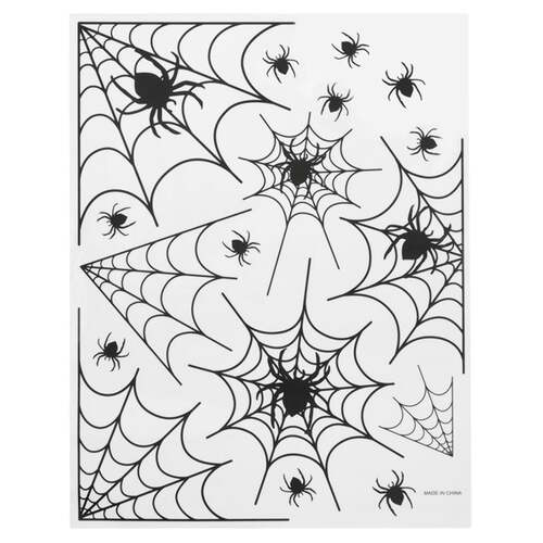 Spider Window Stickers 1 Sheet