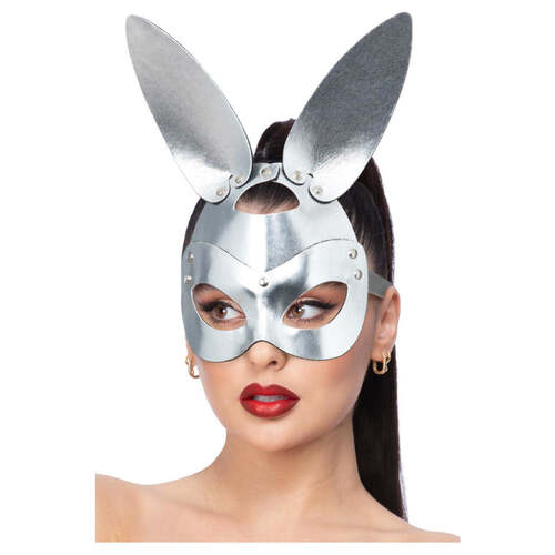 Fever Silver Mock Leather Rabbit Mask