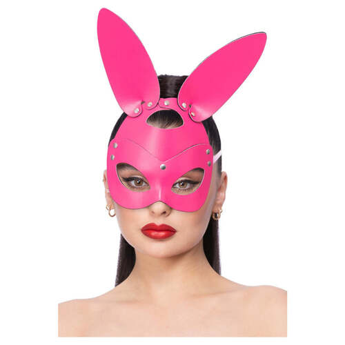 Fever Pink Mock Leather Rabbit Mask