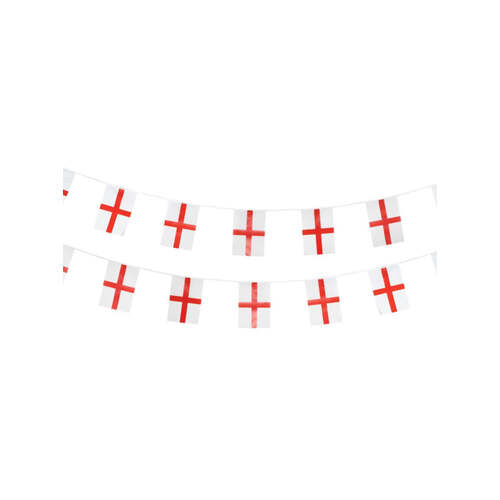 England Flag Rectangle Plastic Bunting