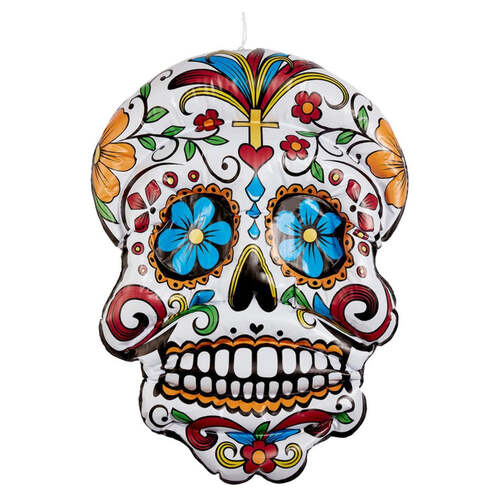 Inflatable Day of the Dead Hanging Skull