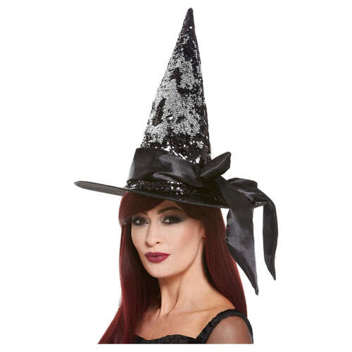Deluxe Reversible Sequin Witch Hat