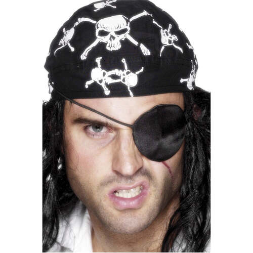 Black Deluxe Pirate Eyepatch