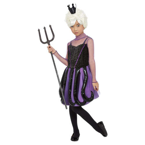 Kids Black Evil Sea Witch Costume