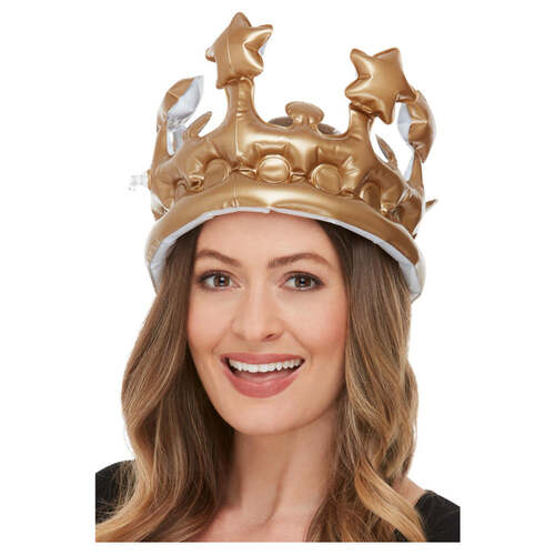 Gold Inflatable Crown