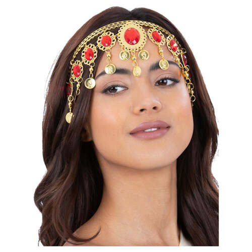 Grecian Gold & Ruby Headdress