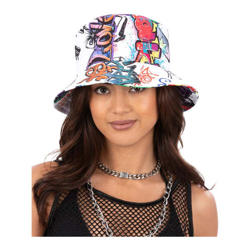 90s Graffiti Bucket Hat