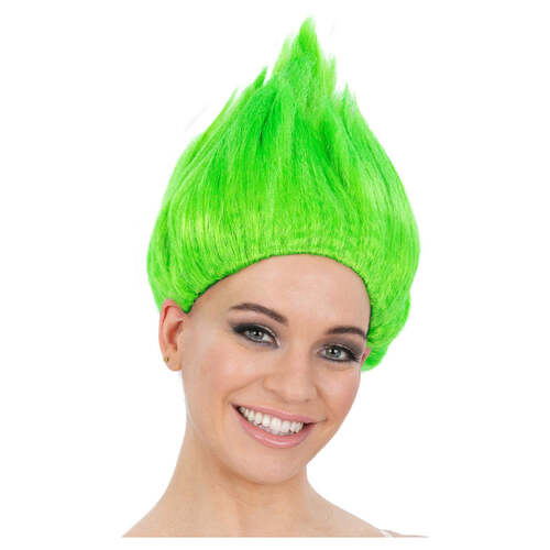 90s Green Troll Wig