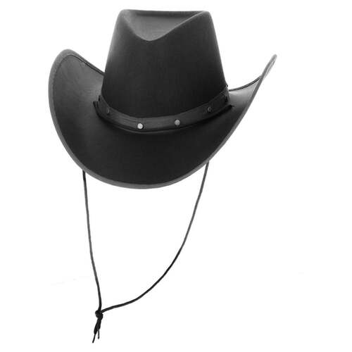 Felt Black Cowboy Hat