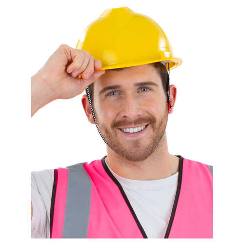 Adjustable Yellow Builders Helmet