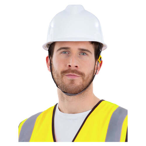 Adjustable White Builders Helmet