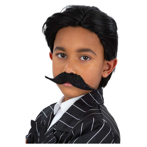 Boys Gothic Gangster Wig & Tash