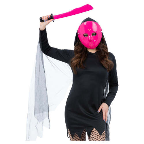 Pink Hockey Mask & Machete