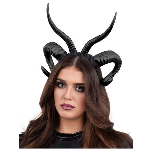Double Demon Horn Headband