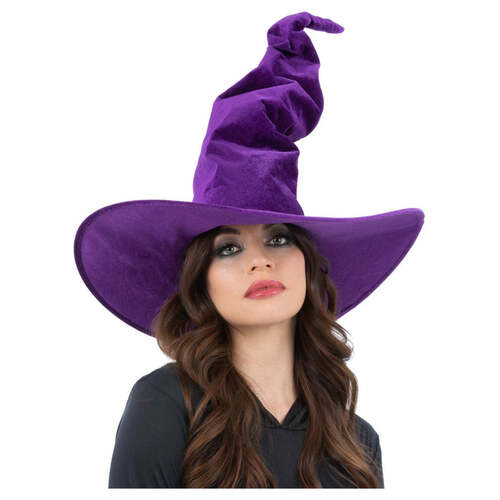 Purple Velour Witch Hat
