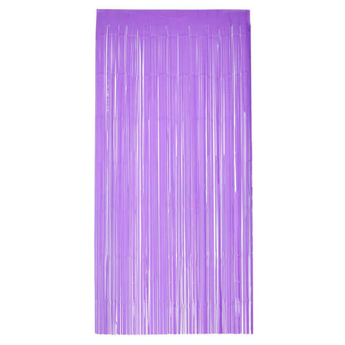 Purple Matt Fringe Curtain Backdrop