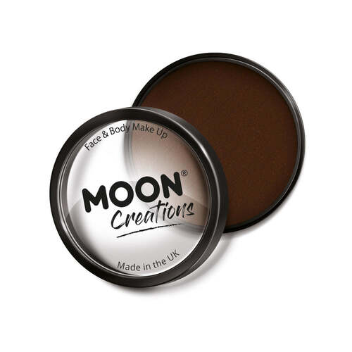 Moon Creations Pro Face Paint Cake Pot Dark Brown