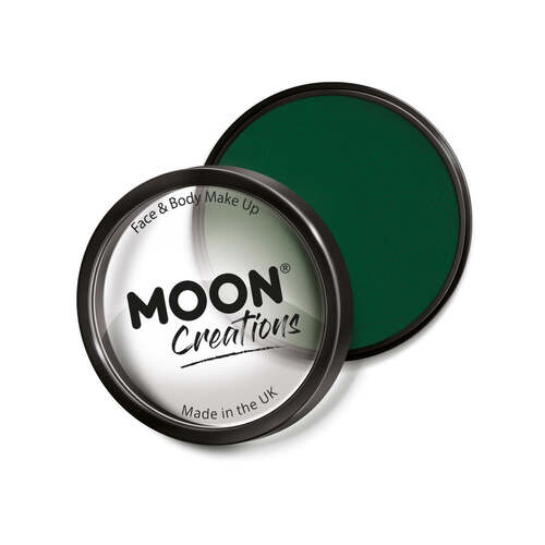 Moon Creations Pro Face Paint Cake Pot Dark Green