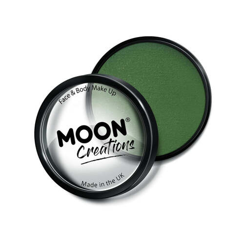 Moon Creations Pro Face Paint Cake Pot Army Green