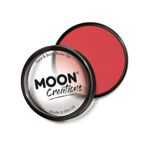 Moon Creations Pro Face Paint Cake Pot Bright Red